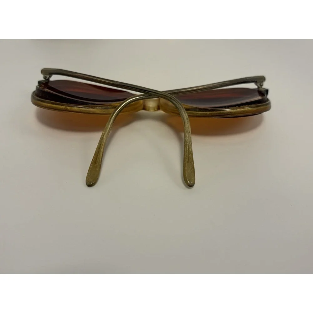 Rodenstock Denise Opal 135/Vtg Eyeglass Frames Only/Yellow/Hollywood/Retro/READ~